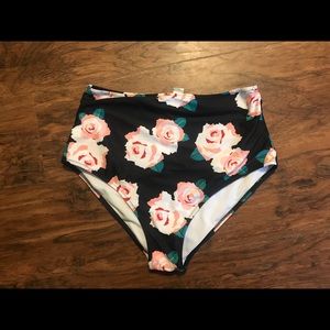 Women’s bathing suit high waisted bottoms